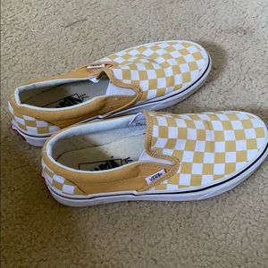 Yellow Checkered Vans